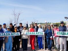 More than 400 trees were planted in Astana as part of the Taza Kazakhstan campaign