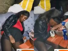 Not For Sensitive Viewers: Video Of Young Lady Misbehaving After Consuming Alcohol Trends Online