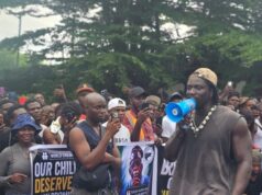 BREAKING: VeryDarkMan Leads Protest in Ibadan Over Abducted Teachers, Schoolchildren